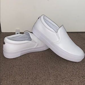 Steve Madden Gills White Leather Sneakers